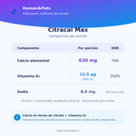 Citracal Max · Calcio + Vitamina D3 · 60 comprimidos