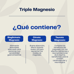 Triple Magnesio Karün Life 400 mg (Bisglicinato, Citrato y Taurato) 60 Cápsulas
