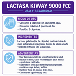 Lactasa KiWay 9000 FCC 60 cápsulas