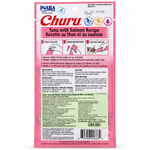 Inaba Churu Gatos Atún con Salmón 4 Tubos | Snack Cremoso para Gatos