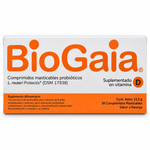 BioGaia Comprimidos Masticables + Vitamina D₃ · 30 unidades