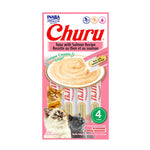 Inaba Churu Gatos Atún con Salmón 4 Tubos | Snack Cremoso para Gatos