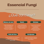 Essential Fungi Karün Life 60 Cápsulas | Melena de León, Cordyceps, Reishi y Hongos Medicinales