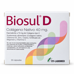 Biosul D colágeno nativo 40 mg — 30 cápsulas