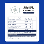 Colágeno Hidrolizado + Vitamina C 90 Capsulas 500 Mg