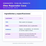 Óleo Reparador Coco Orgánico Petrizzio · 100 mL