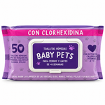 Baby Pets Toallitas Húmedas con Clorhexidina · 50 unidades
