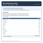 Brit Veterinary Diet Recovery 400 g | Alimento Húmedo para Perros y Gatos