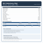 Brit Veterinary Diet Recovery 400 g | Alimento Húmedo para Perros y Gatos