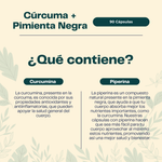 Cúrcuma + Pimienta Negra Karün Life 500 mg · 90 cápsulas