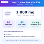 SpringLife L-Arginina 500 mg · 90 cápsulas