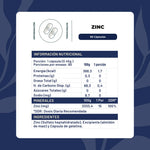 Karün Life Zinc 15 mg 60 Cápsulas | Suplemento Alimentario de Zinc